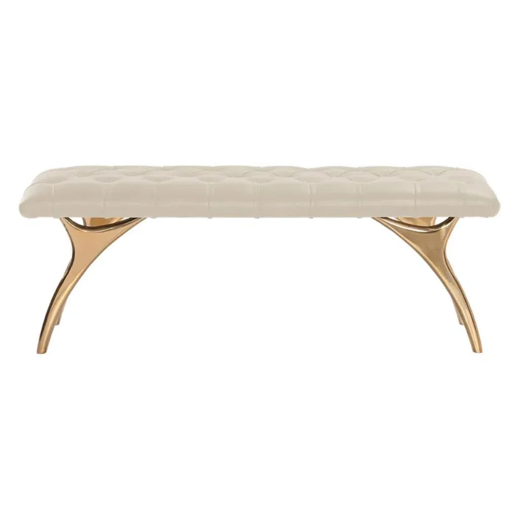 Taylen Leather Upholstered Backless Bench