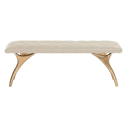 Taylen Leather Upholstered Backless Bench