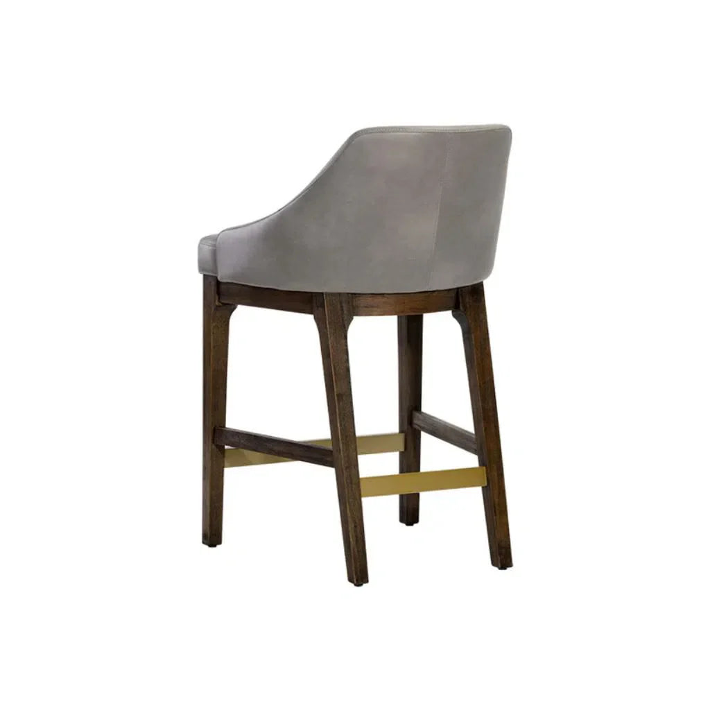 Kace Leather Upholstered Counter Stool