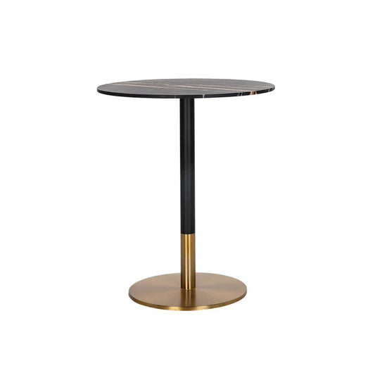 Massie Bar Table Black Marble Modern Art Deco Design