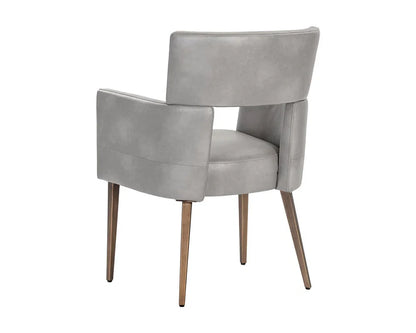 Amerie Leather Upholstered Dining Armchair