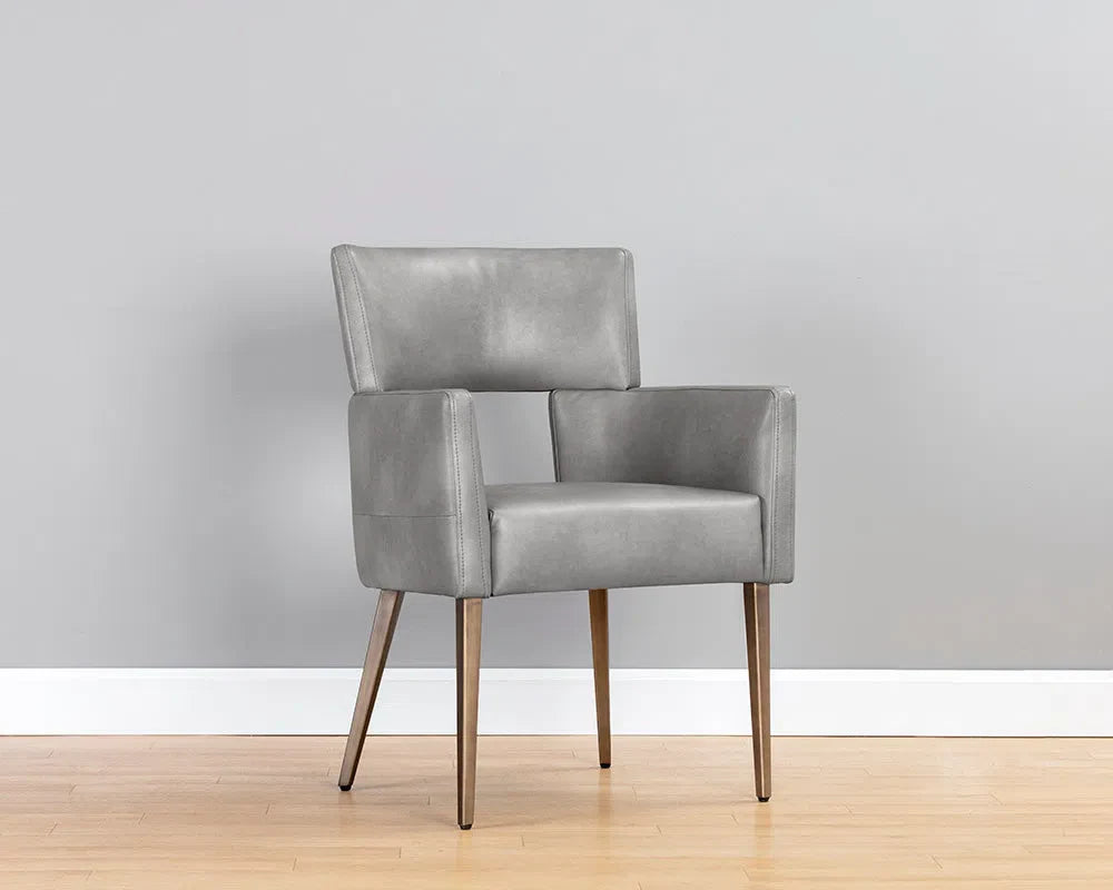 Amerie Leather Upholstered Dining Armchair