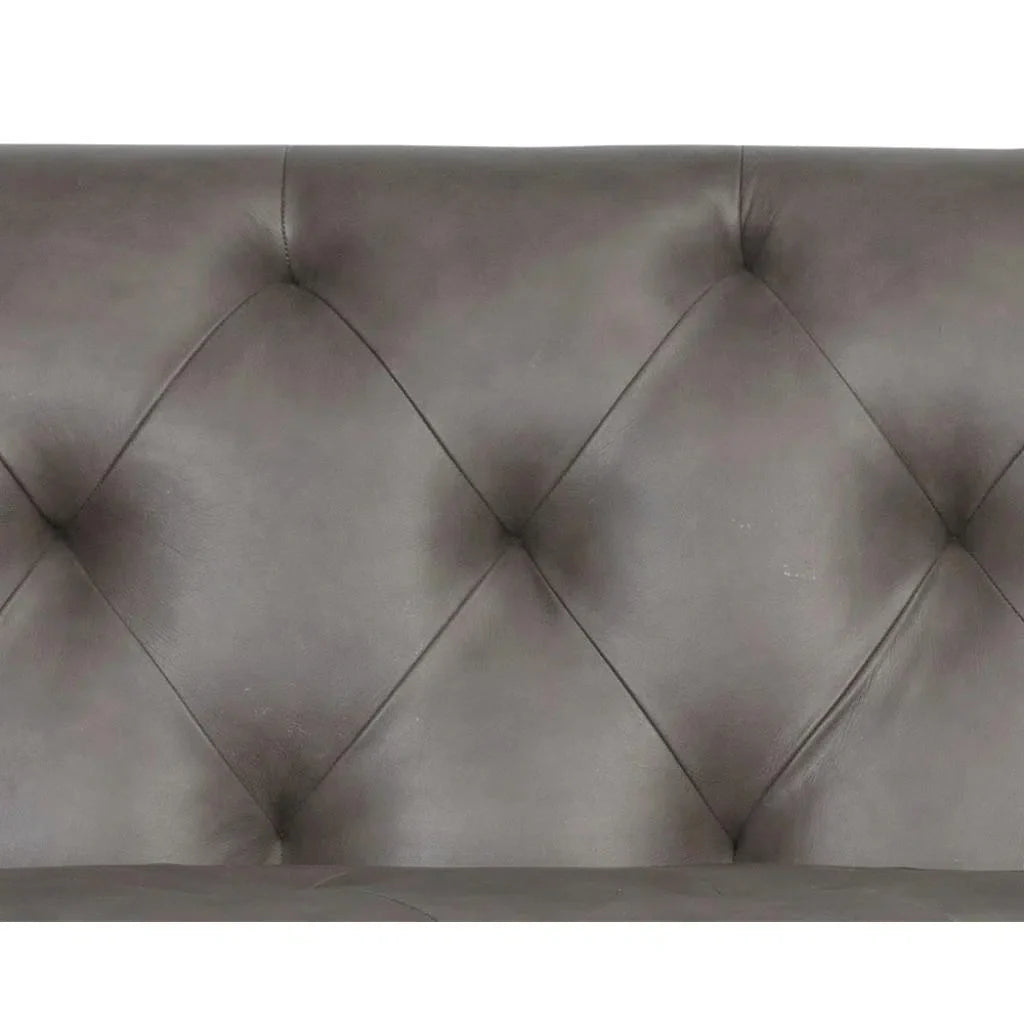 Westin Leather Upholstered Classic Sofa