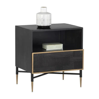 Markwood Compact Designed Wooden Nightstand