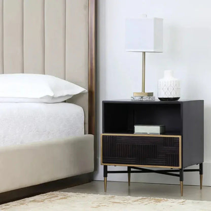 Markwood Compact Designed Wooden Nightstand