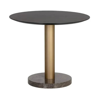 Monaco Wood Toppen Round Dining Table