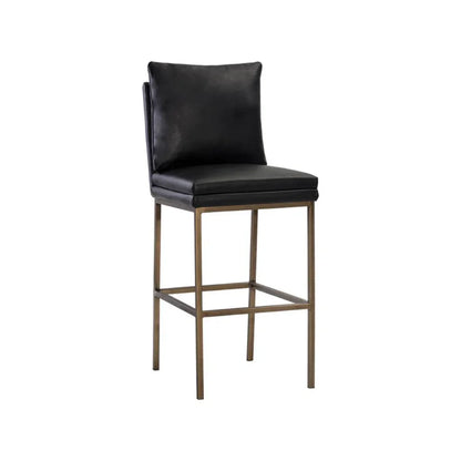 Paige Leather Upholstered Comfortable Barstool