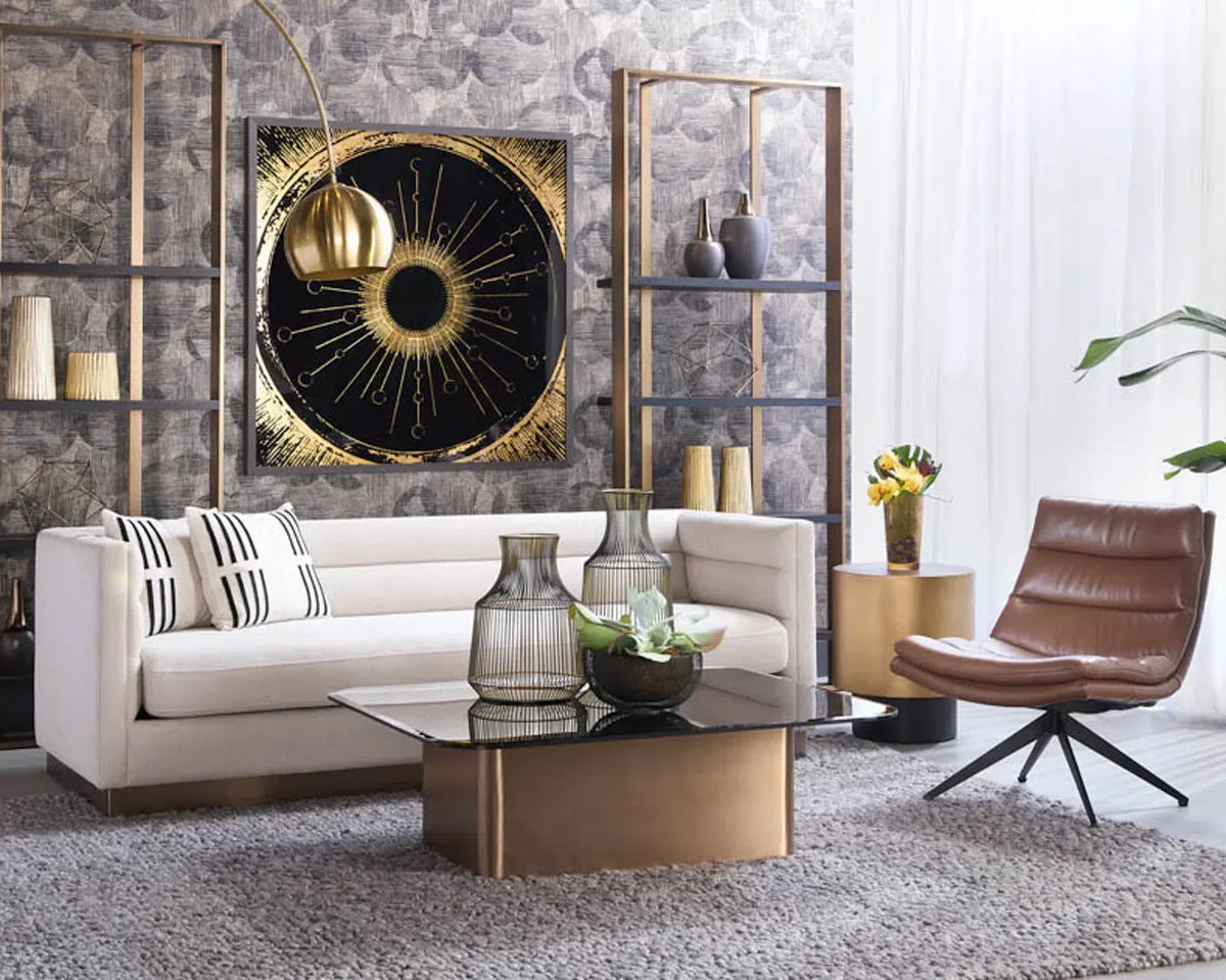 SUNPAN Bernaby Iron Round End Table