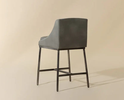 Dalary Leather Upholstered Counter Stool