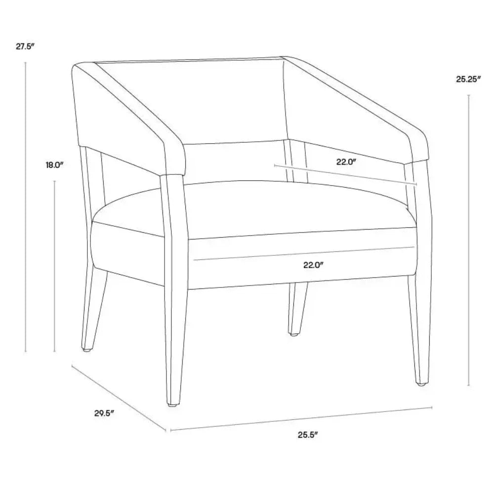 SUNPAN Carlyle Leather Lounge Chair