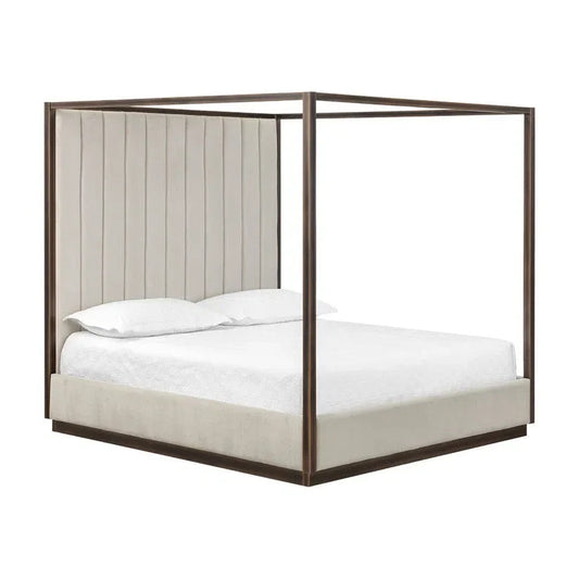 Casette Canopy Bed King Modern Design Stain Resistant