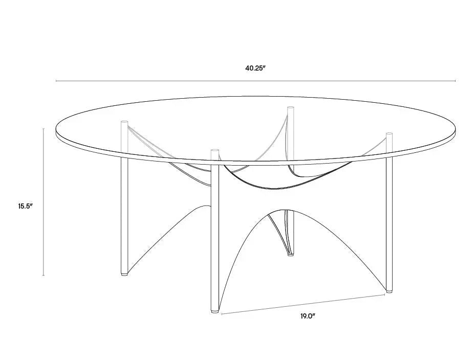 Modern London Coffee Table With Gold Base And Smoked Glass