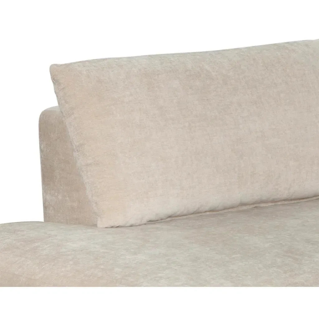 Tecoma Fabric Upholstered Sofa Chaise