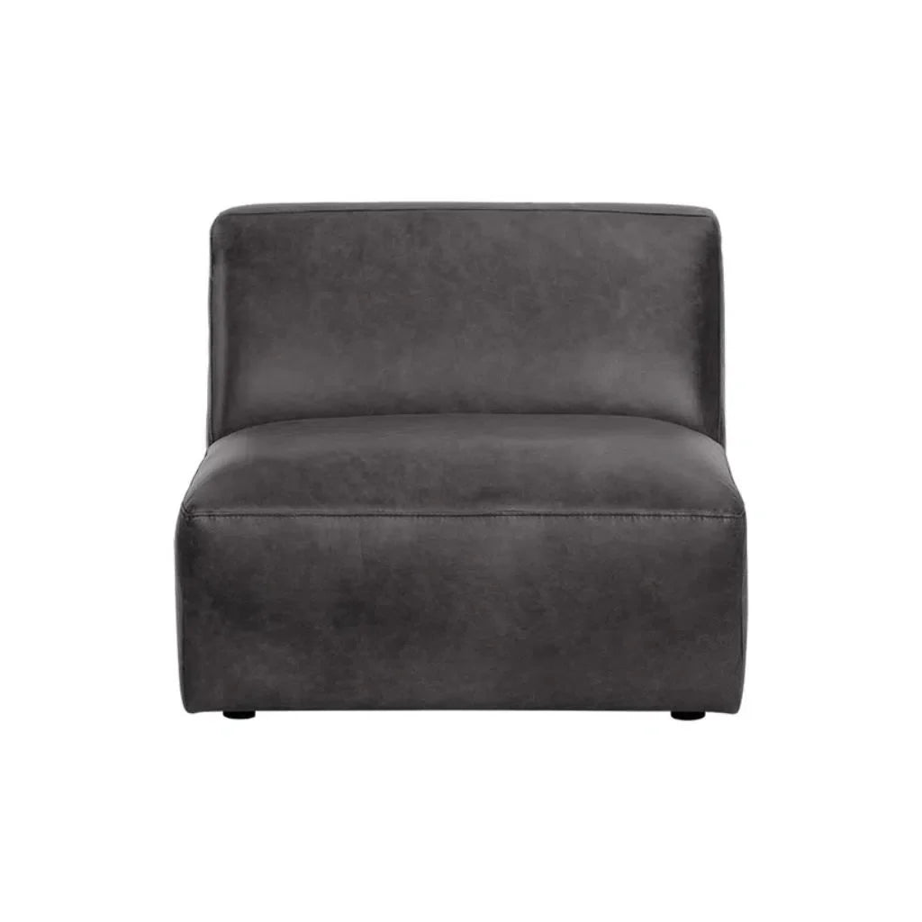 Watson Leather Upholstered Modular Armless Chair