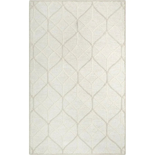 LOOMLAN Apso Geometric Beige Living Room Rug Area Rugs