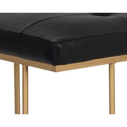 Maverick Leather Upholstered Stylish Backless Bench