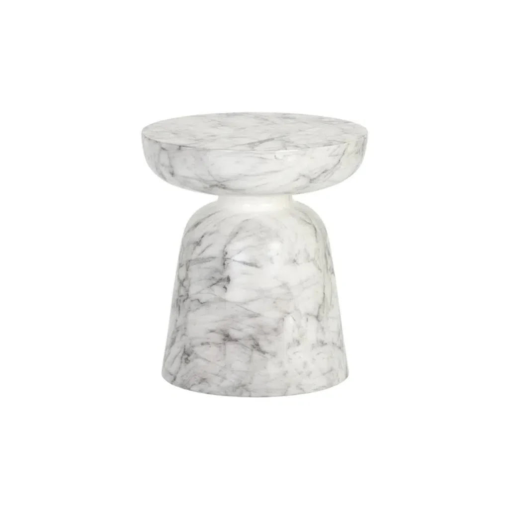 Lucida Concrete Outdoor Round End Table