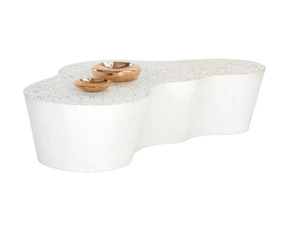 Ava Coffee Table - Terrazzo Concrete With Marble Finish