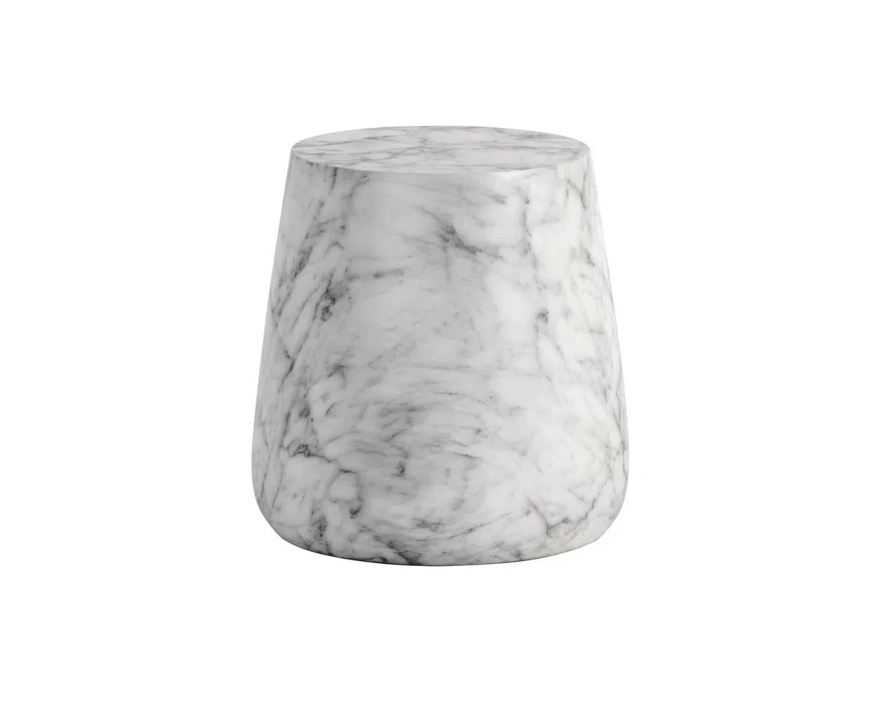 Aries Concrete Outdoor Round End Table