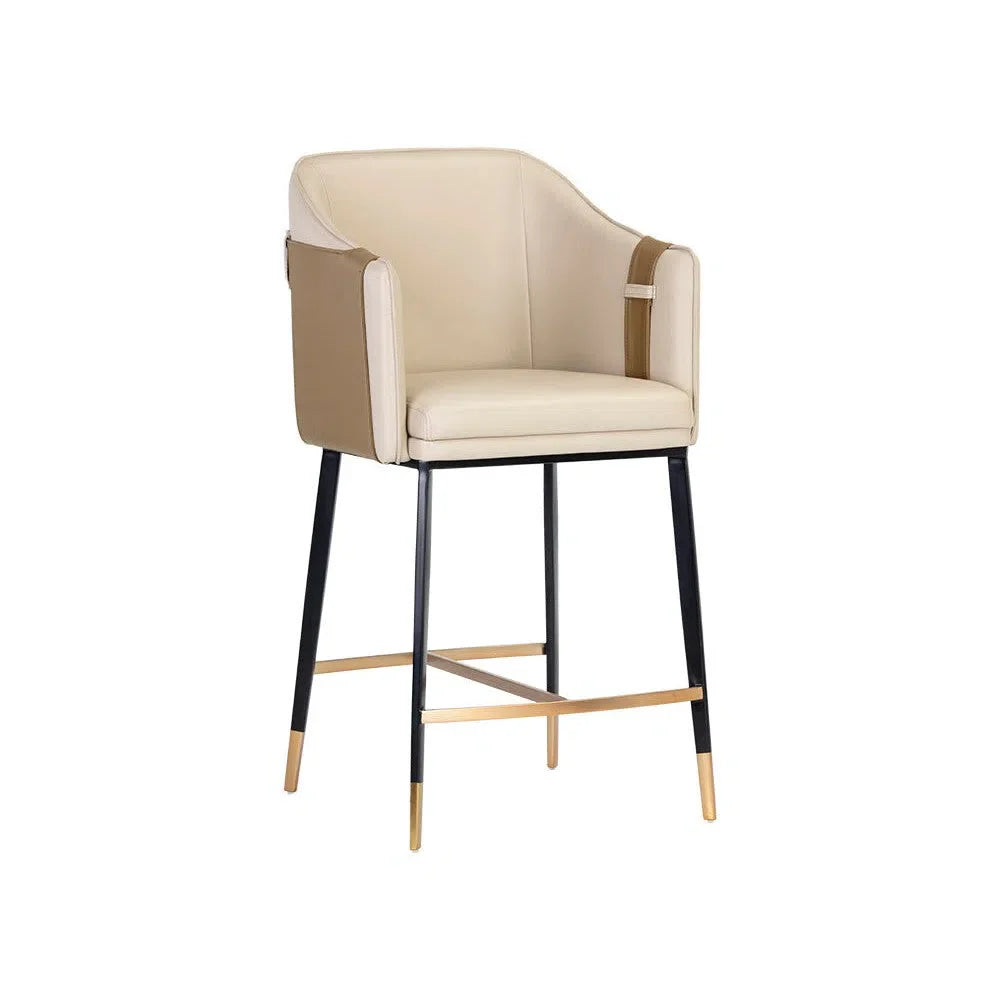 Carter Leather Upholstered Counter Stool