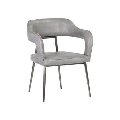 Kenny Leather Upholstered Dining Armchair