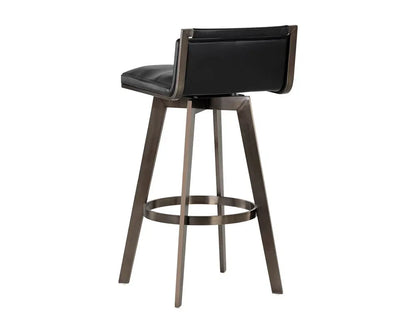 Arizona Leather Upholstered Swivel Barstool