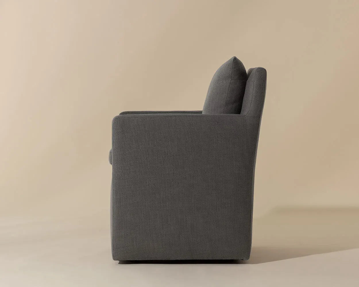 SUNPAN Glenrose Fabric Wheel Dining Chair