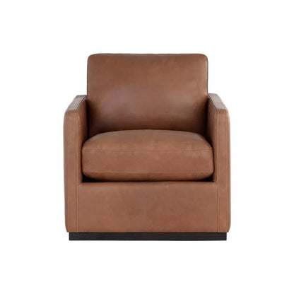 Portman Upholstered Swivel Robust Designed Lounge Chair