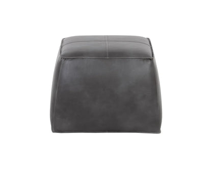 Aspen Leather Upholstered Square Ottoman