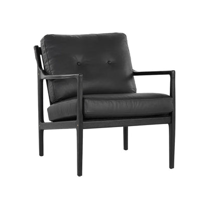 Gilmore Leather Upholstered Lounge Chair