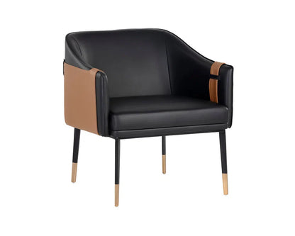 Carter Leather Upholstered Lounge Chair