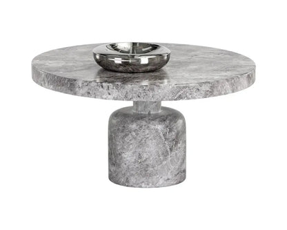 Elmira Concrete Outdoor Round Coffee Table