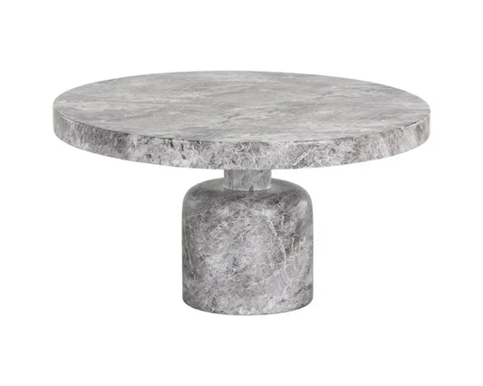 Elmira Concrete Outdoor Round Coffee Table