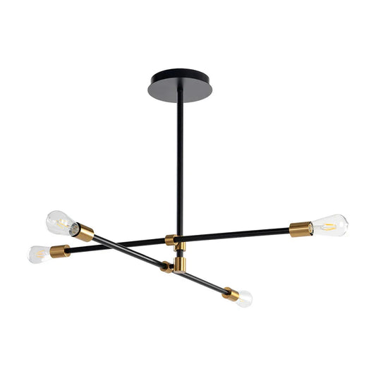 Modern VAL Chandelier Black Brass Adjustable Arms