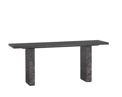 Rebel Wood Topped Rectangular Console Table