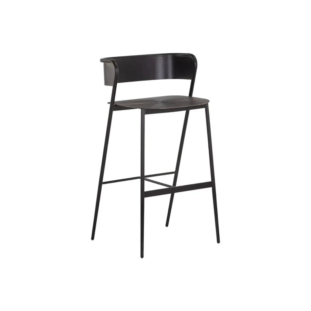 Keanu Powder Coated Iron Barstool