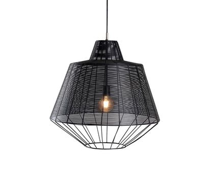 Leballe Pendant Light Medium Matte Black Industrial Design