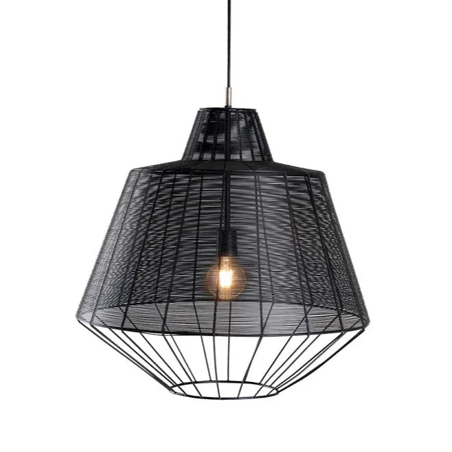 Leballe Pendant Light Medium Matte Black Industrial Design