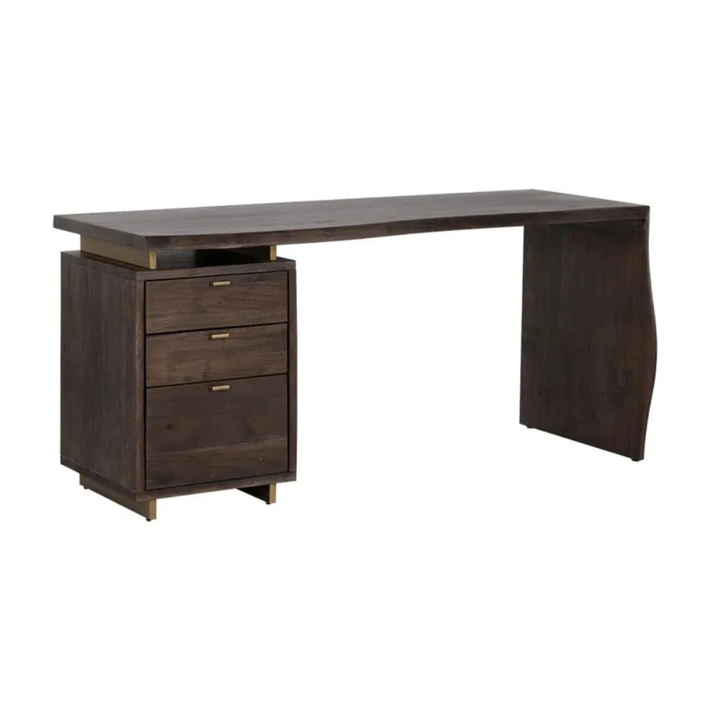 Lewis Wooden Desk with Three Drawers