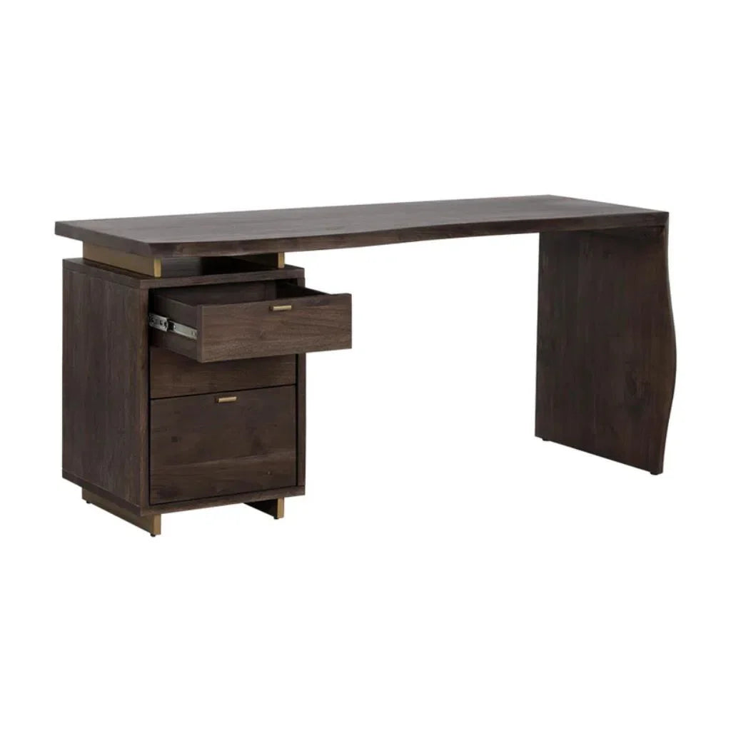 Lewis Wooden Desk with Three Drawers