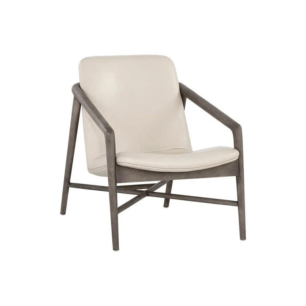 Cinelli Leather Upholstered Lounge Chair