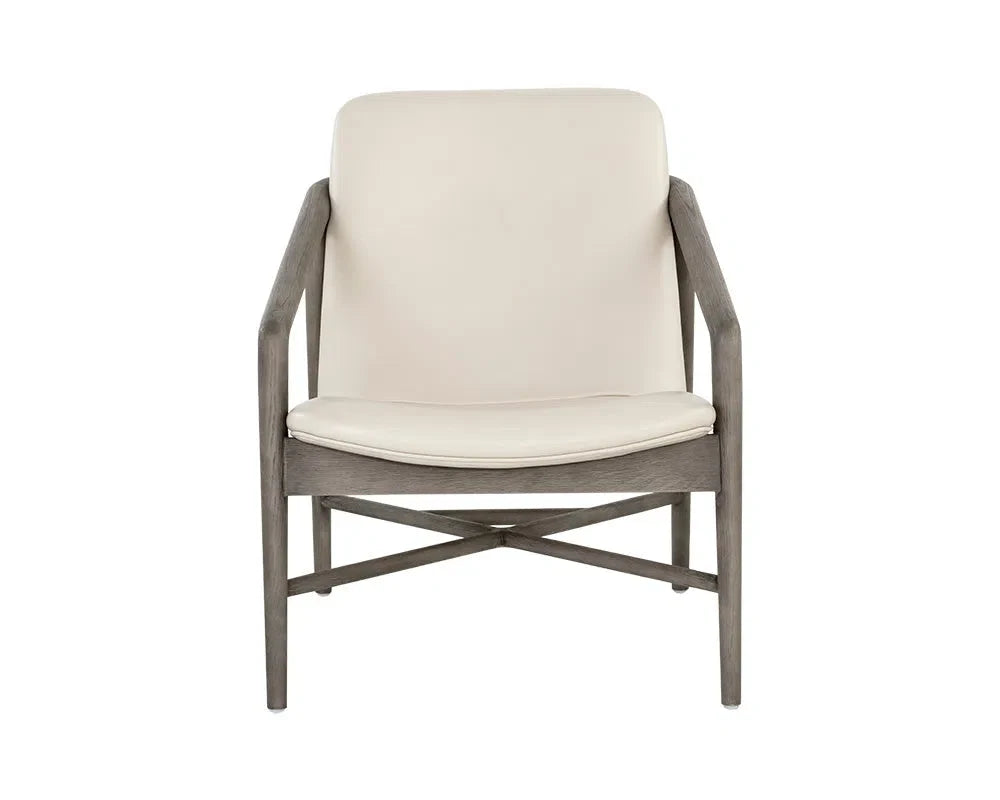 Cinelli Leather Upholstered Lounge Chair