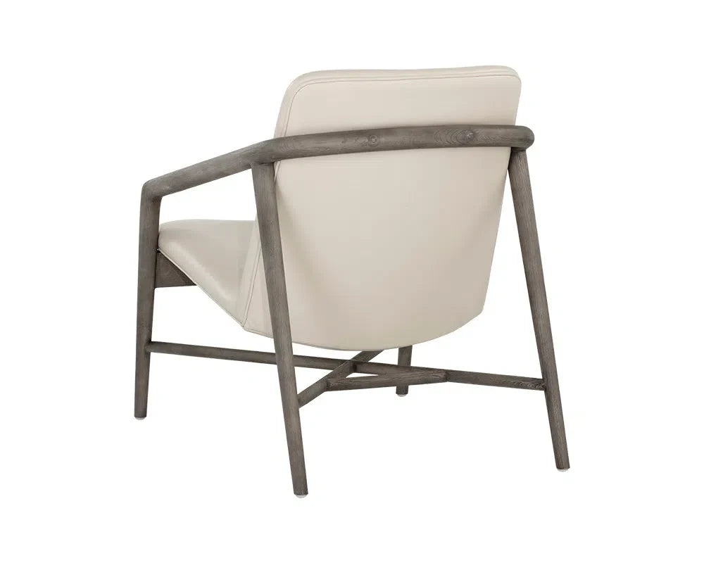 Cinelli Leather Upholstered Lounge Chair