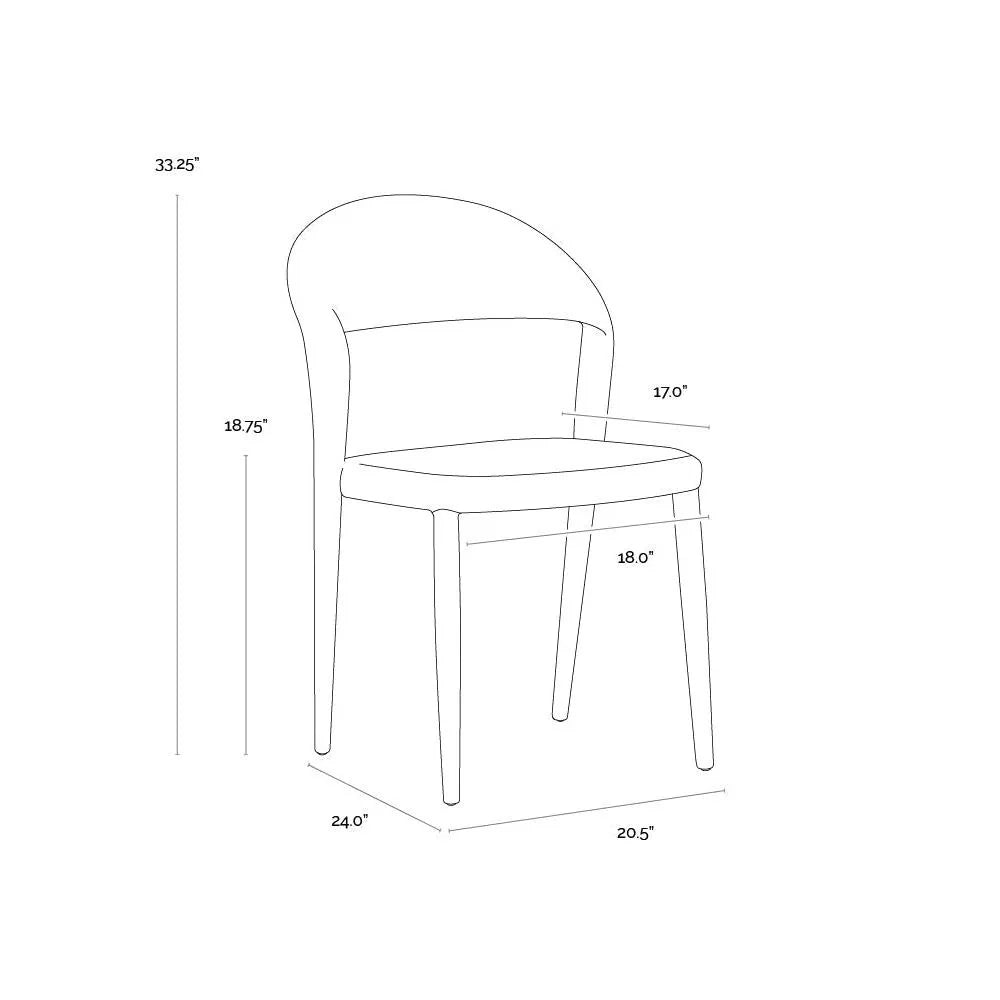 Romina Dining Chair Ultra Modern Open Back Design