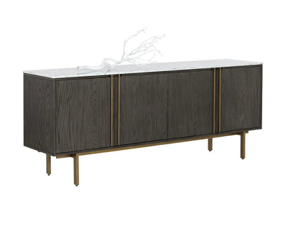 SUNPAN Briar Wooden Marble Top Sideboard