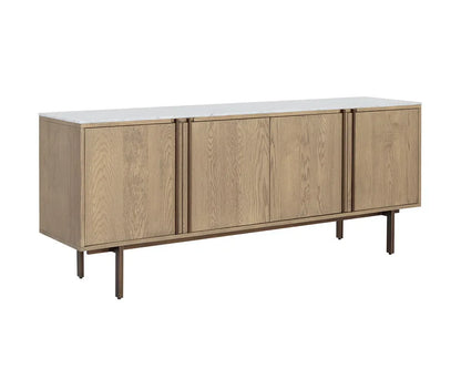 SUNPAN Briar Wooden Marble Top Sideboard