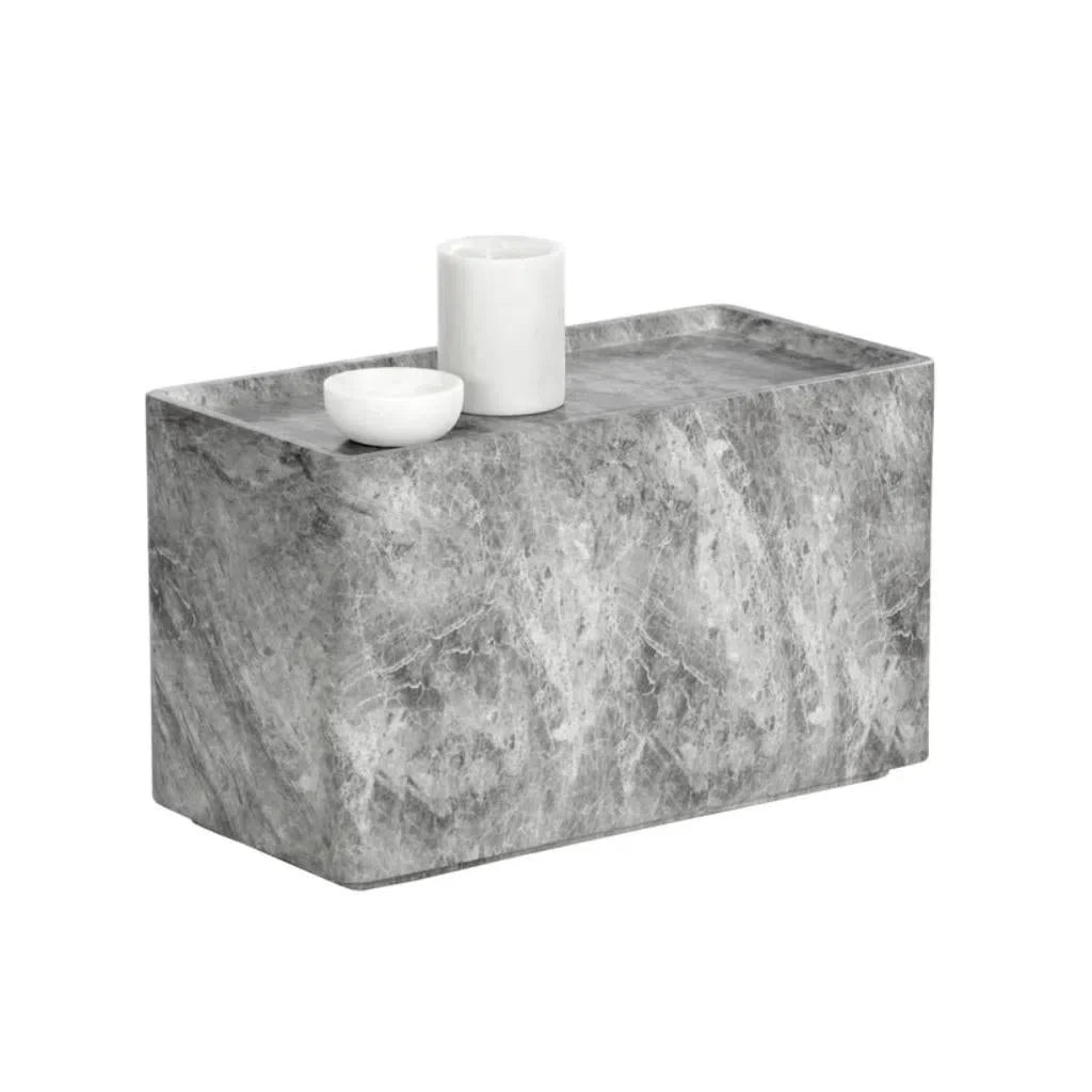 Liza Concrete Outodoor Rectangular Side Table