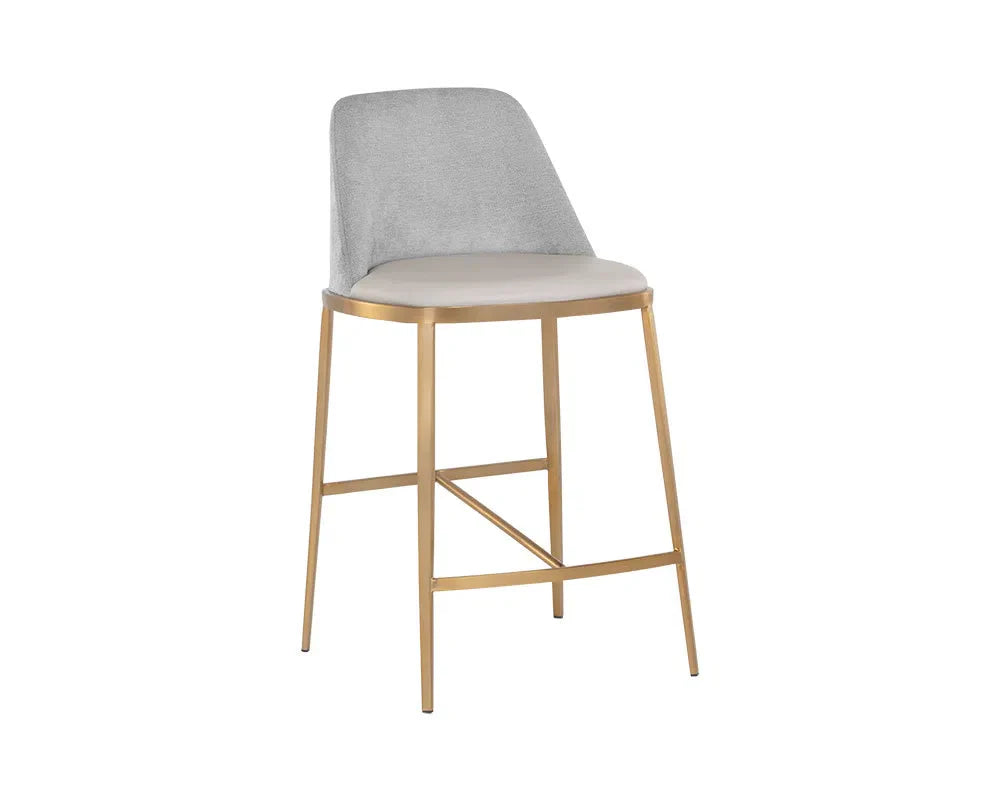 Dover Leather Upholstered Luxurious Counter Stool