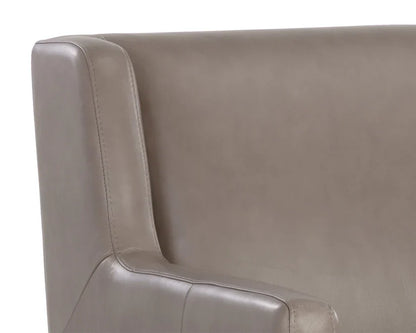 SUNPAN Talula Alpine Grey Leather Lounge Chair