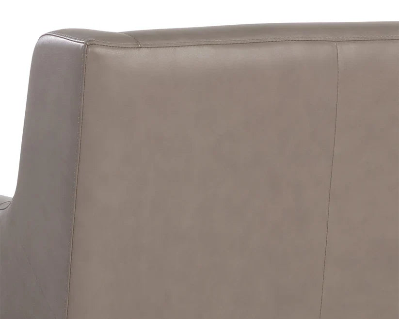 SUNPAN Talula Alpine Grey Leather Lounge Chair